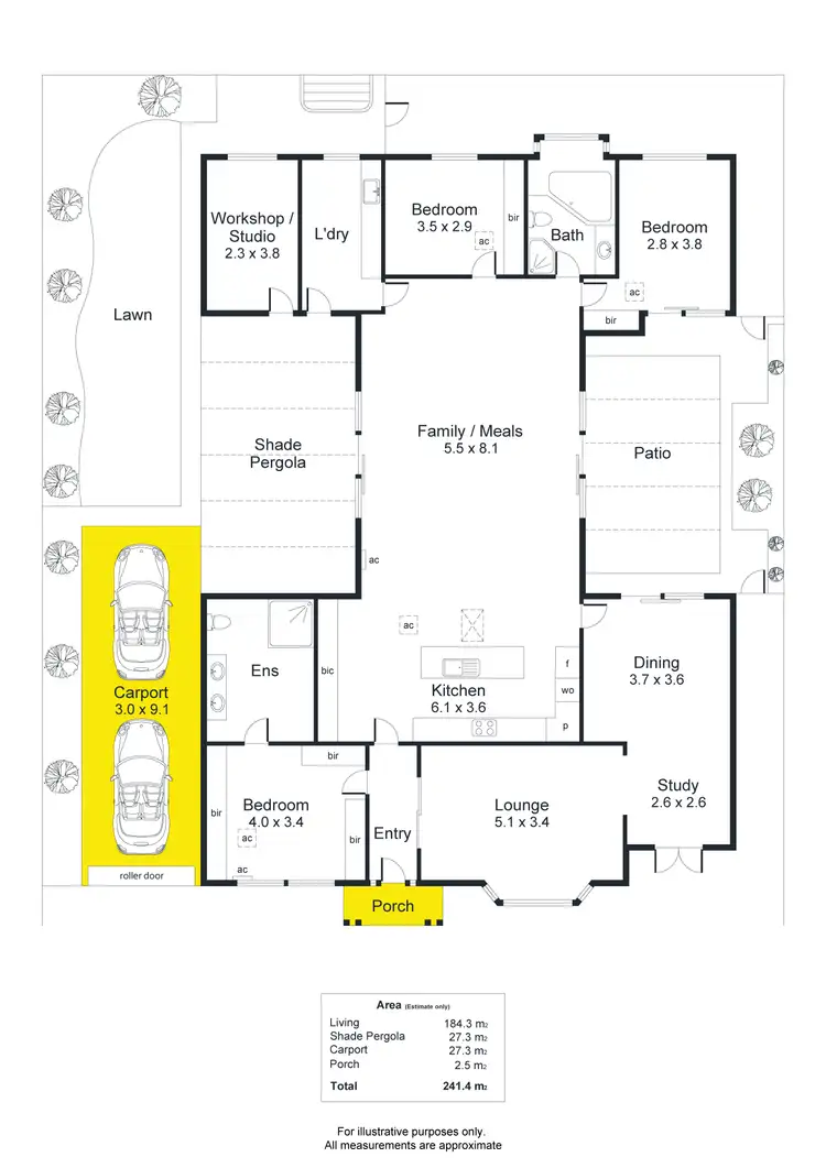 Floorplan of Homely house listing, 23 Windermere Avenue, Novar Gardens SA 5040