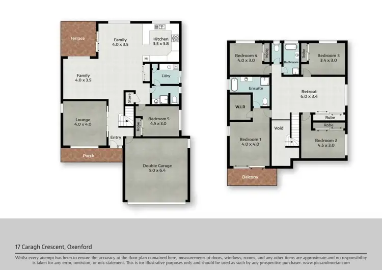 Floorplan of Homely house listing, 17 Caragh Crescent, Oxenford QLD 4210