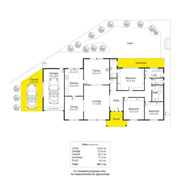 Floorplan of Homely house listing, 1 Lisa Court, Fulham SA 5024