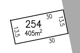 Floorplan of Homely land listing, Lot 254 Parry Parade, Kooindah Waters, Wyong NSW 2259
