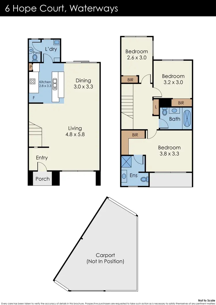 Floorplan of Homely house listing, 6 Hope Court, Waterways VIC 3195