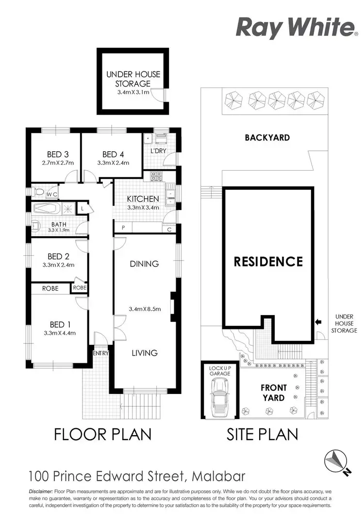 Floorplan of Homely house listing, 100 Prince Edward Street, Malabar NSW 2036