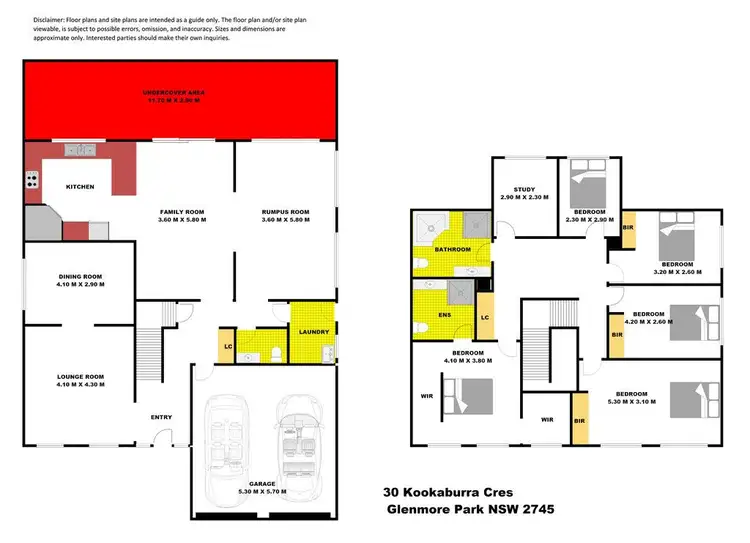 Floorplan of Homely house listing, 30 Kookaburra Crescent, Glenmore Park NSW 2745