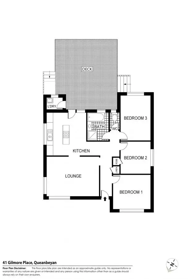 Floorplan of Homely house listing, 41 Gilmore Place, Queanbeyan NSW 2620