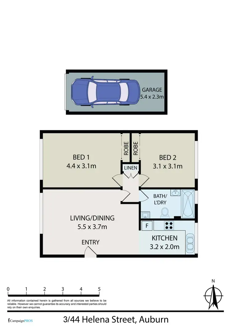 Floorplan of Homely block of units listing, 44 HELENA Street, Auburn NSW 2144