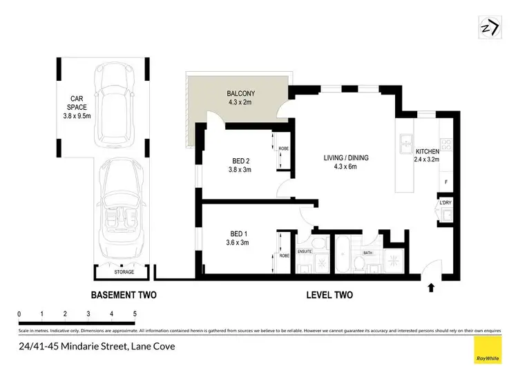 Floorplan of Homely apartment listing, 24/41-45 Mindarie Street, Lane Cove NSW 2066