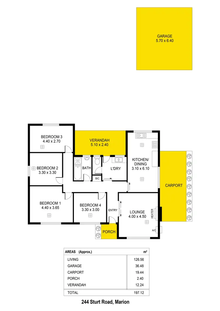 Floorplan of Homely house listing, 244 Sturt Road, Marion SA 5043
