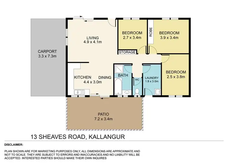 Floorplan of Homely house listing, 13 Sheaves Road, Kallangur QLD 4503