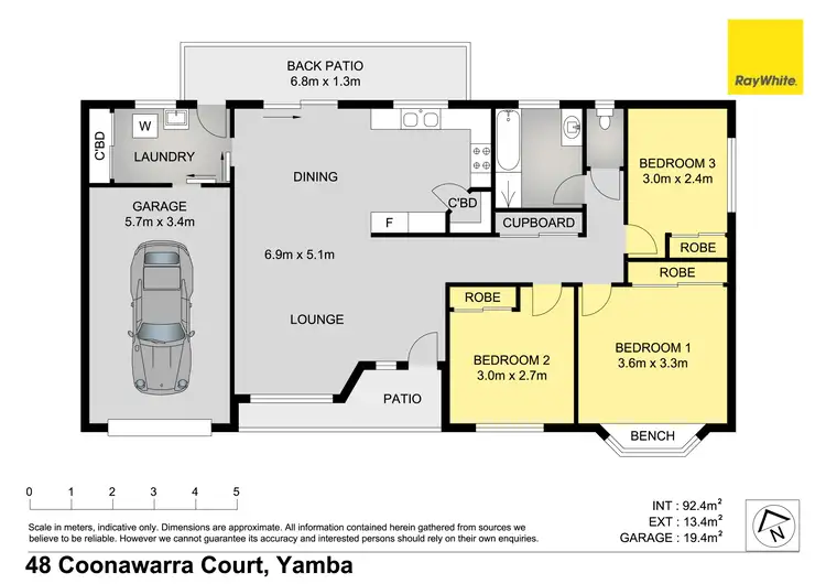 Floorplan of Homely house listing, 48 Coonawarra Court, Yamba NSW 2464