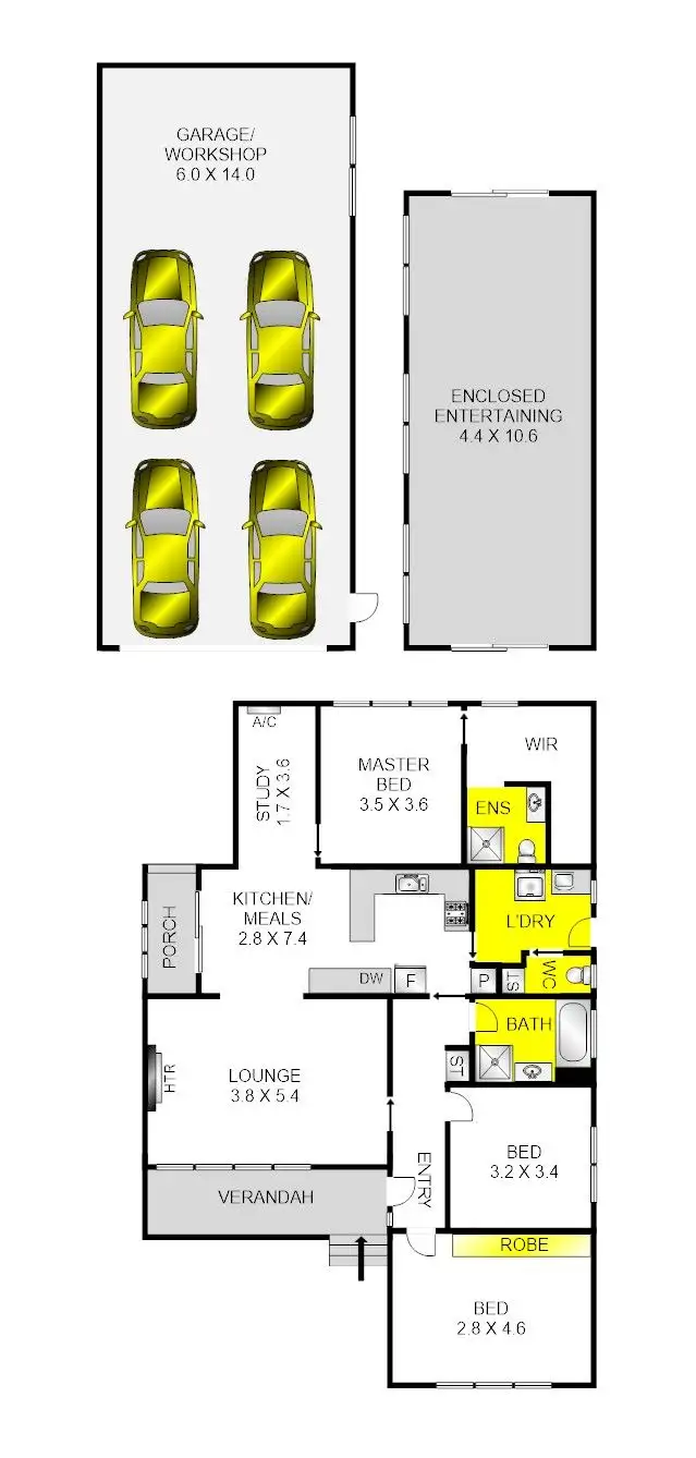 Floorplan of Homely house listing, 19 Dunloe Avenue, Norlane VIC 3214