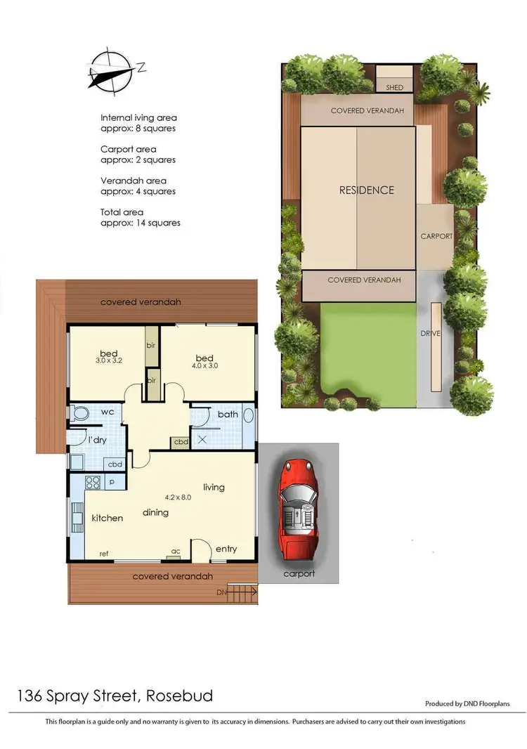 Floorplan of Homely house listing, 136 Spray Street, Rosebud VIC 3939