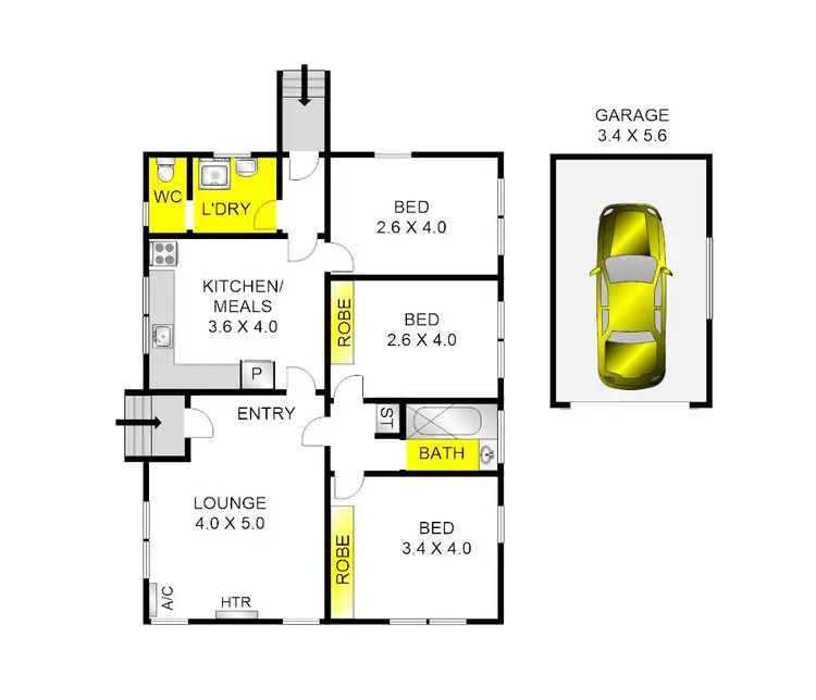 Floorplan of Homely house listing, 133 Sparks Road, Norlane VIC 3214