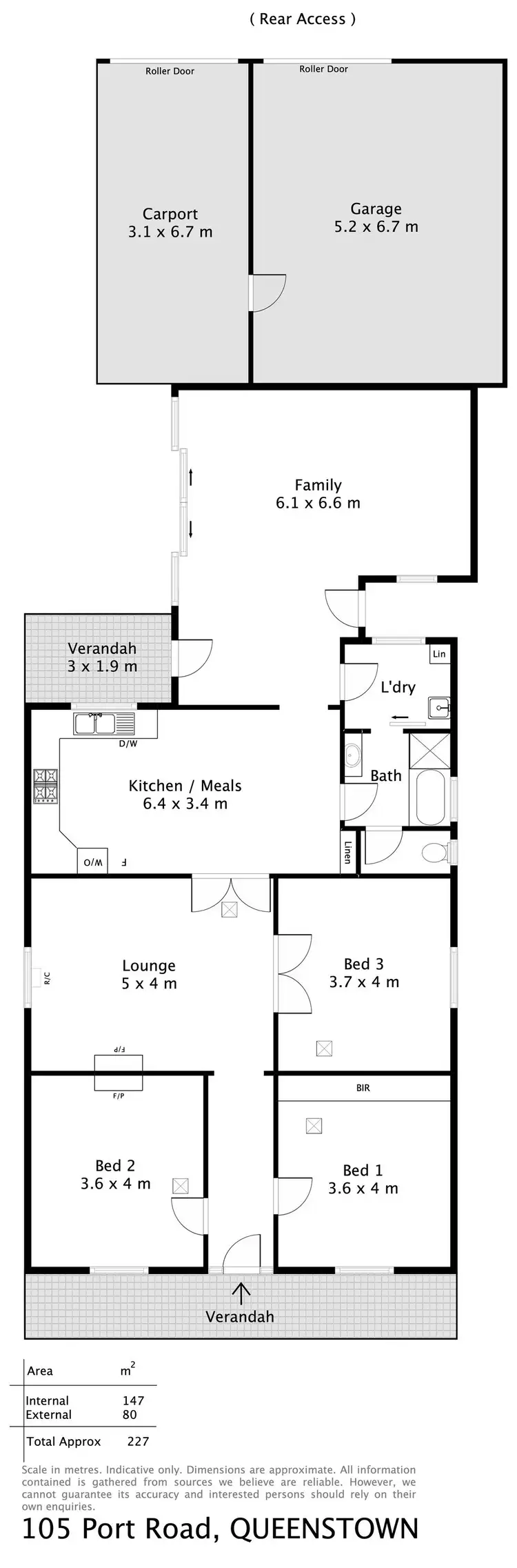 Floorplan of Homely house listing, 105 Port Road, Queenstown SA 5014