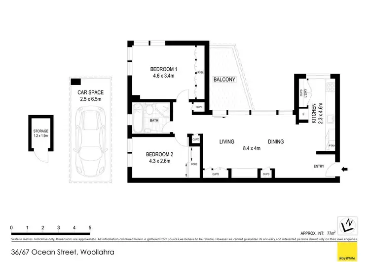Floorplan of Homely apartment listing, 36/67 Ocean Street, Woollahra NSW 2025