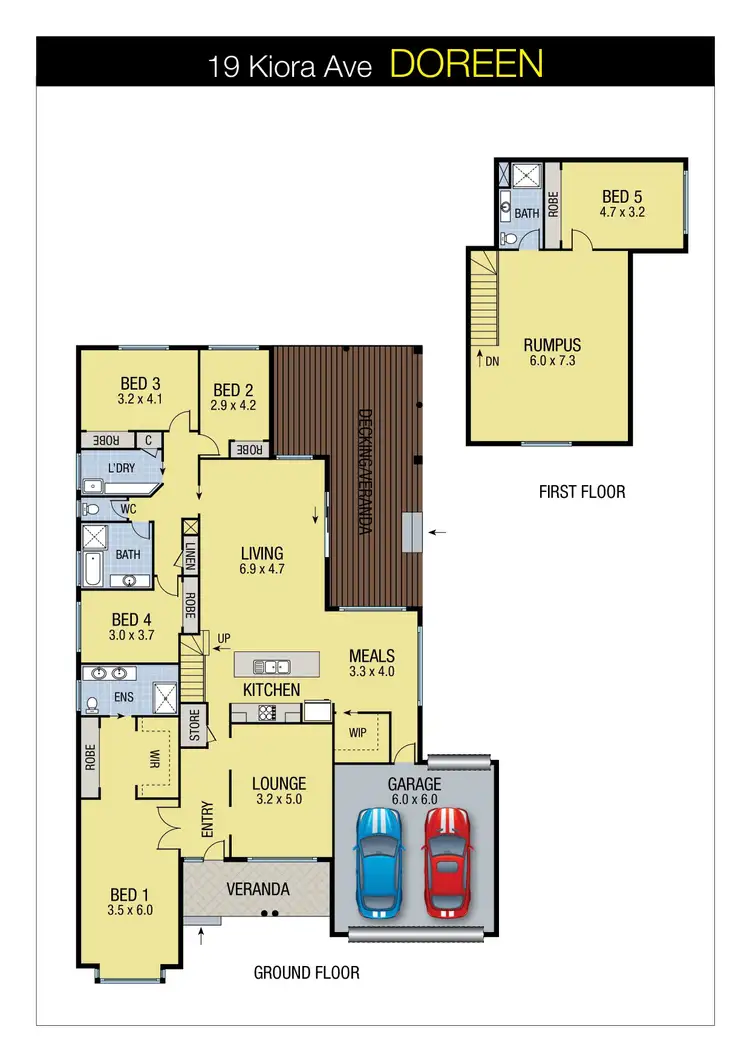 Floorplan of Homely house listing, 19 Kiora Avenue, Doreen VIC 3754
