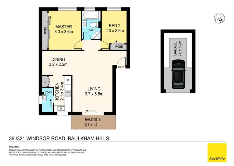 Floorplan of Homely unit listing, 36/321 Windsor Road, Baulkham Hills NSW 2153