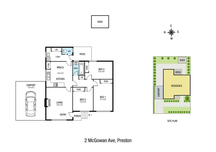 Floorplan of Homely house listing, 2 McGowan Avenue, Preston VIC 3072