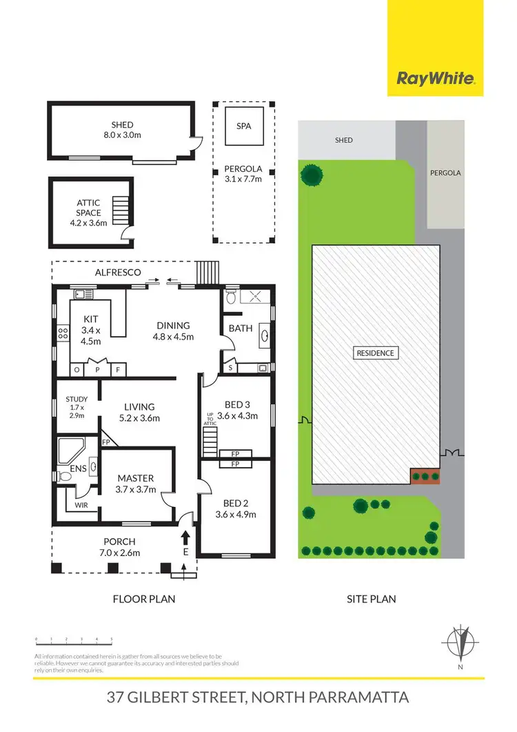 Floorplan of Homely house listing, 37 Gilbert Street, North Parramatta NSW 2151