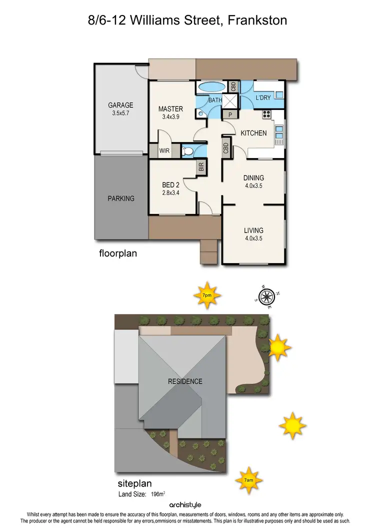 Floorplan of Homely unit listing, 8/6-12 Williams Street, Frankston VIC 3199