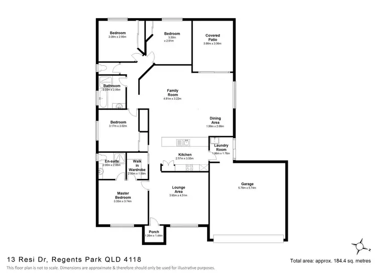 Floorplan of Homely house listing, 13 Resi Drive, Regents Park QLD 4118