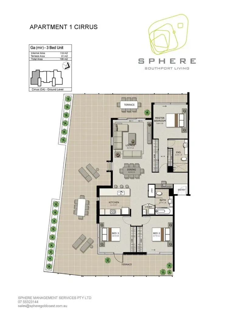 Floorplan of Homely unit listing, 1/154 Musgrave Avenue, Southport QLD 4215