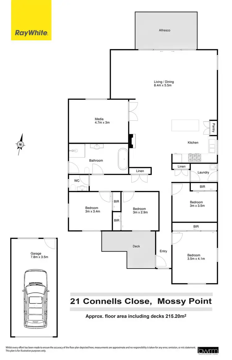 Floorplan of Homely house listing, 21 Connells Close, Mossy Point NSW 2537
