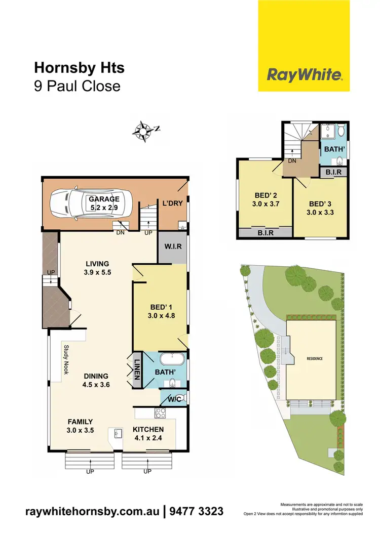 Floorplan of Homely house listing, 9 Paul Close, Hornsby Heights NSW 2077