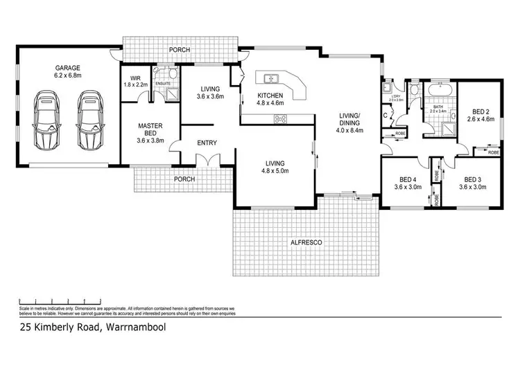 Floorplan of Homely house listing, 25 Kimberly Road, Warrnambool VIC 3280