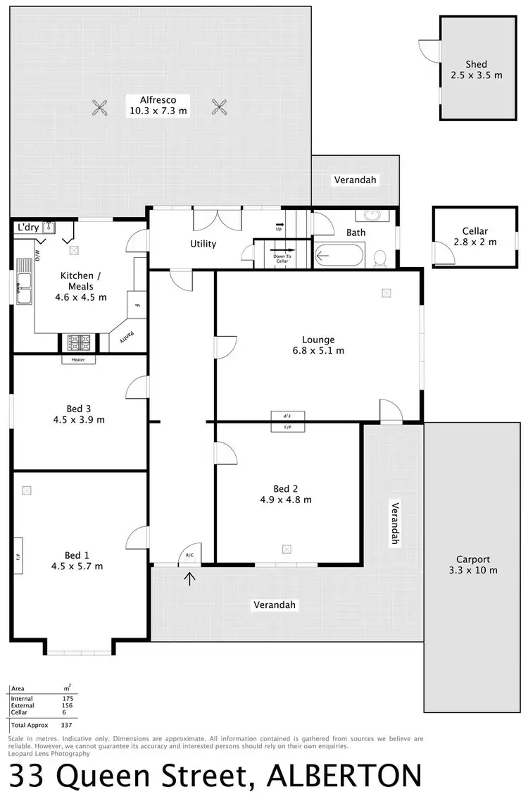 Floorplan of Homely house listing, 33 Queen Street, Alberton SA 5014