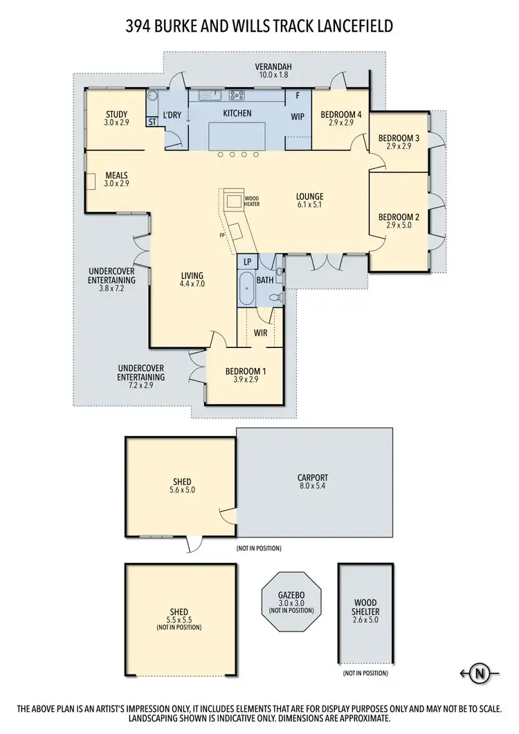 Floorplan of Homely house listing, 394 Burke and Wills Track, Lancefield VIC 3435