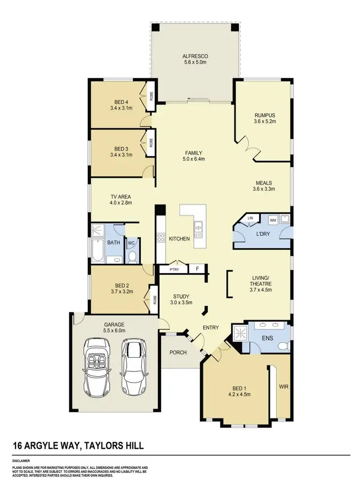 Floorplan of Homely house listing, 16 Argyle Way, Taylors Hill VIC 3037