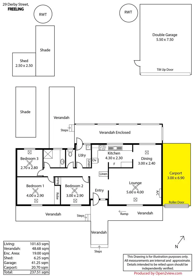 Floorplan of Homely house listing, 29 Derby Street, Freeling SA 5372