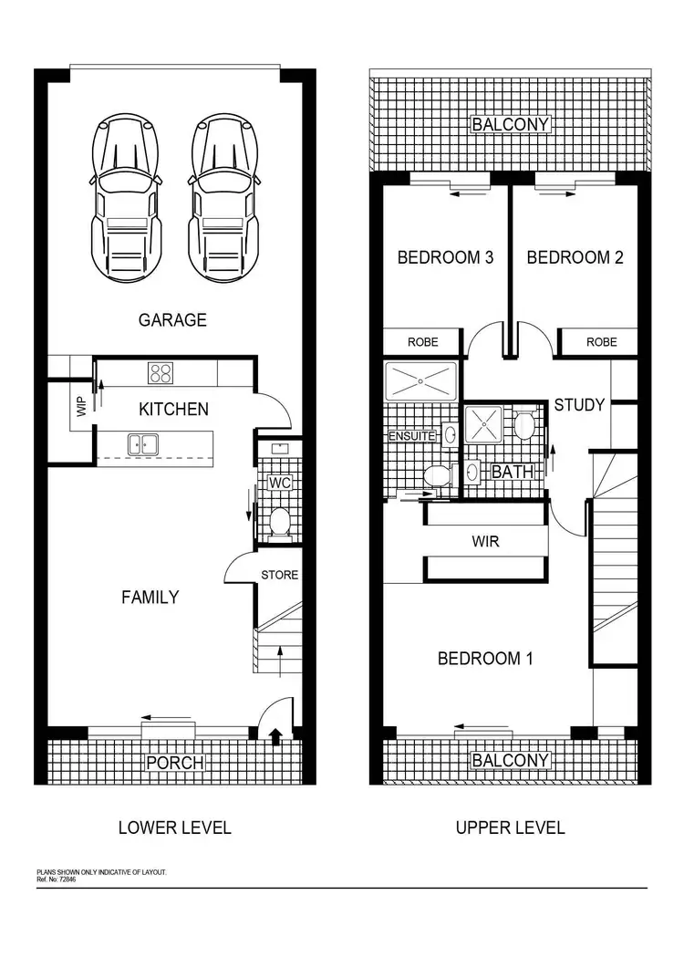 Floorplan of Homely townhouse listing, 2/1 Rouseabout Street, Lawson ACT 2617