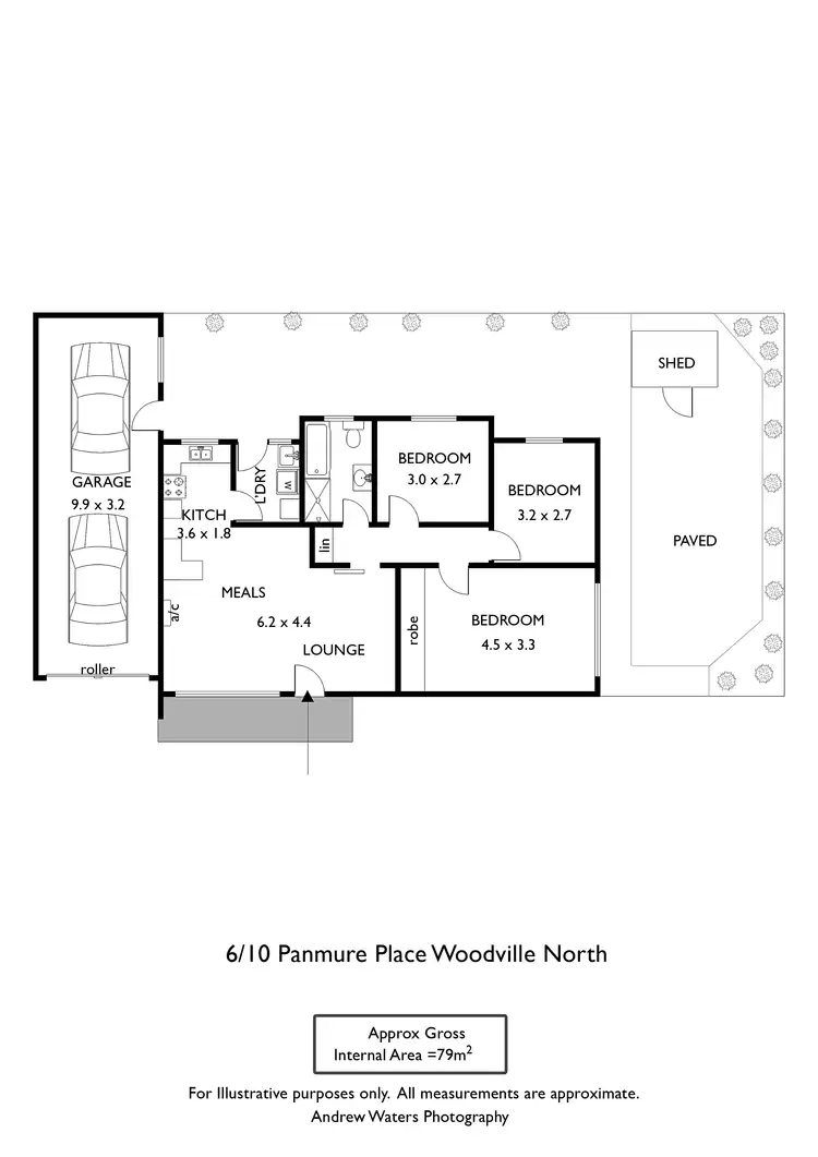 Floorplan of Homely house listing, 6/10 Panmure Place, Woodville North SA 5012