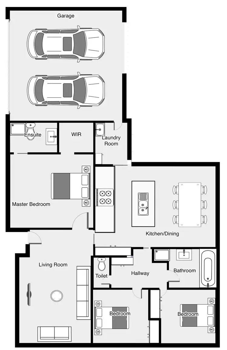 Floorplan of Homely house listing, 1/3 Shiraz Court, Mildura VIC 3500