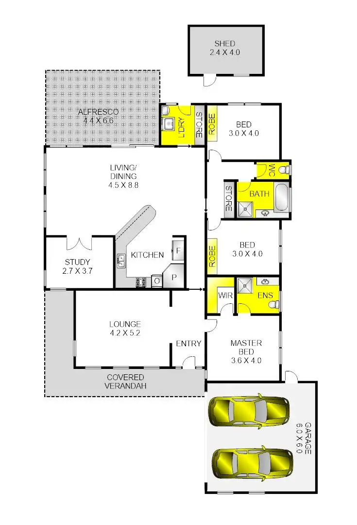 Floorplan of Homely house listing, 12 Mungari Court, Lara VIC 3212