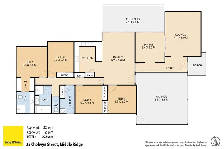 Floorplan of Homely house listing, 25 Chelwyn Street, Middle Ridge QLD 4350