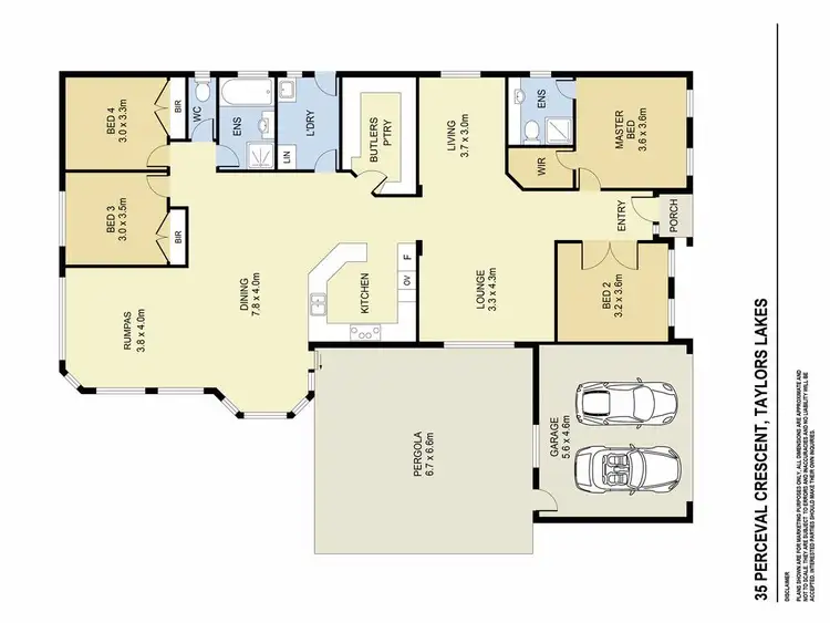 Floorplan of Homely house listing, 35 Perceval Crescent, Taylors Lakes VIC 3038
