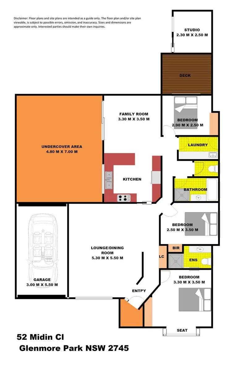 Floorplan of Homely house listing, 52 Midin Close, Glenmore Park NSW 2745