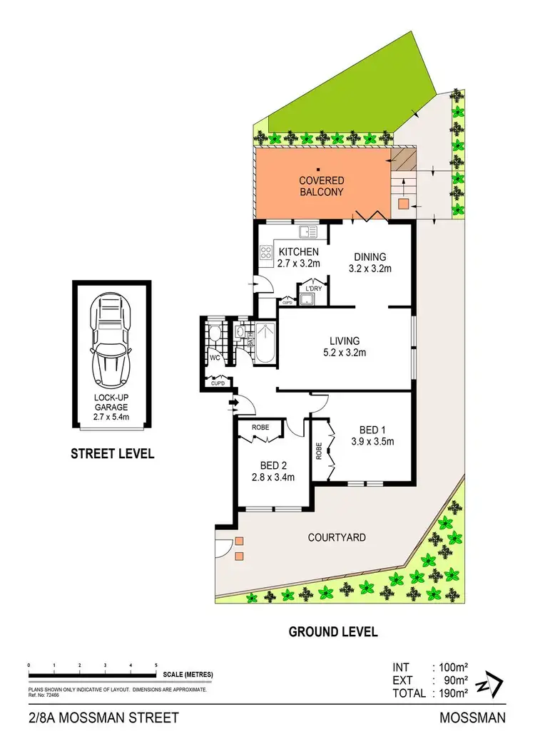 Floorplan of Homely apartment listing, 2/8A Mosman Street, Mosman NSW 2088
