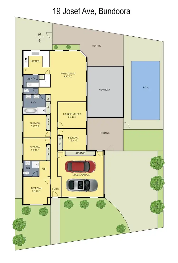 Floorplan of Homely house listing, 19 Josef Avenue, Bundoora VIC 3083