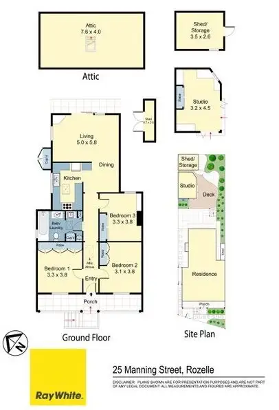 Floorplan of Homely house listing, 25 Manning Street, Rozelle NSW 2039