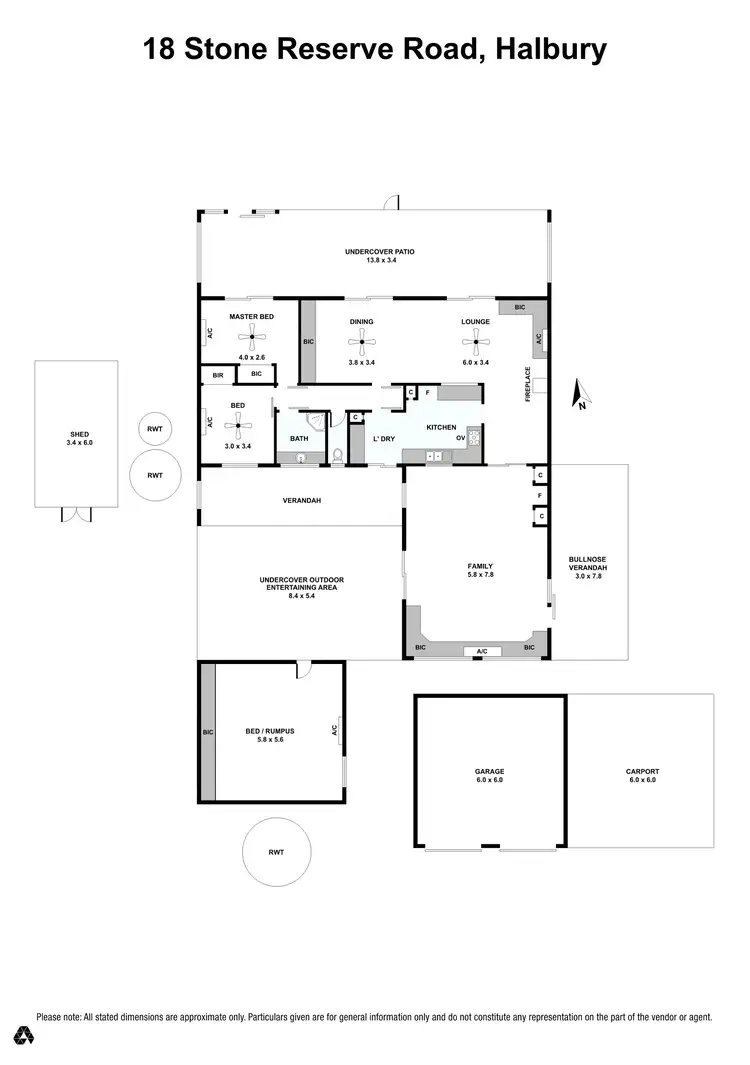 Floorplan of Homely house listing, 18 Stone Reserve Road, Halbury SA 5461