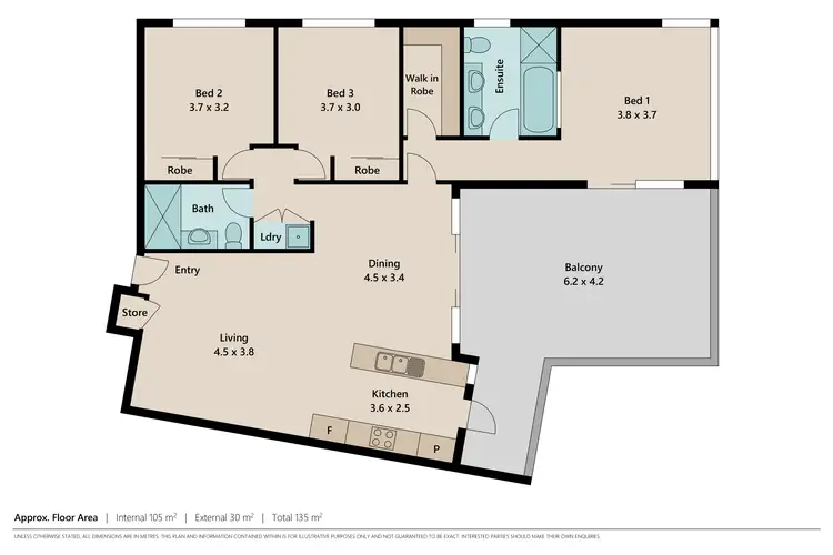 Floorplan of Homely apartment listing, 55/8 Dunmore Terrace, Auchenflower QLD 4066