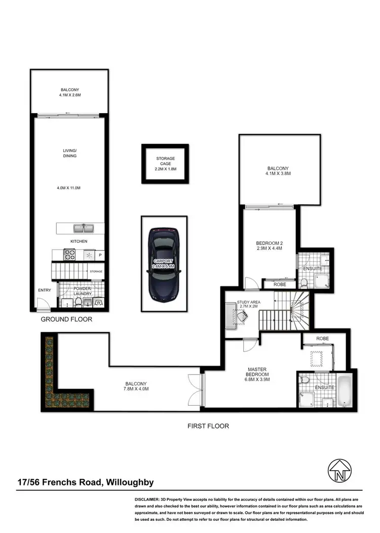 Floorplan of Homely unit listing, 17/56-58 Frenchs Road, Willoughby NSW 2068
