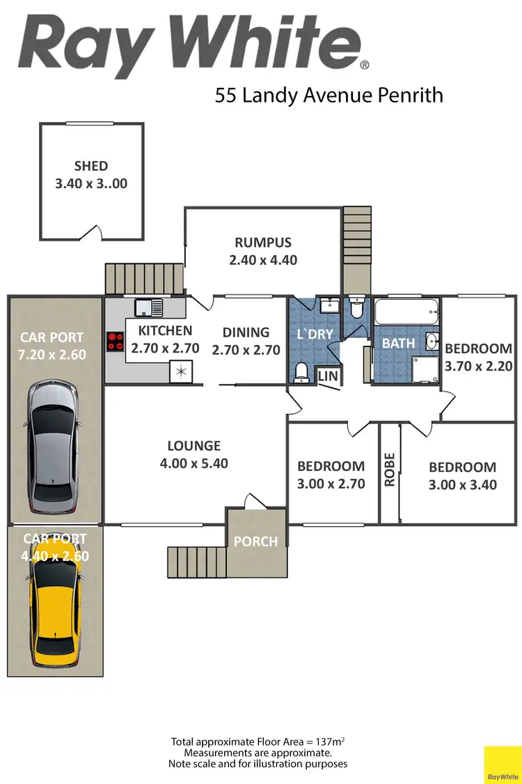 Floorplan of Homely house listing, 55 Landy Avenue, Penrith NSW 2750