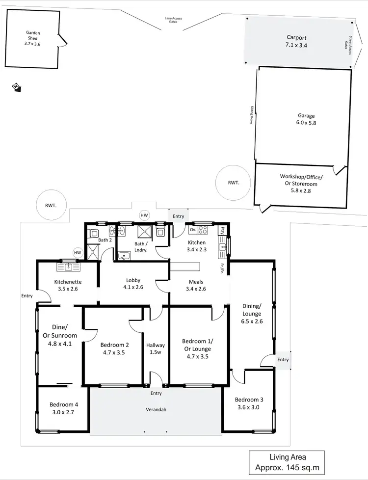 Floorplan of Homely house listing, 31 Murray Avenue, Renmark SA 5341