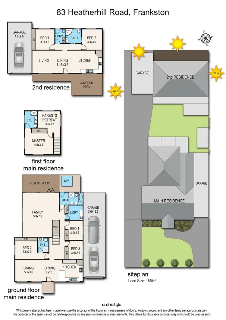 Floorplan of Homely house listing, 83 Heatherhill Road, Frankston VIC 3199