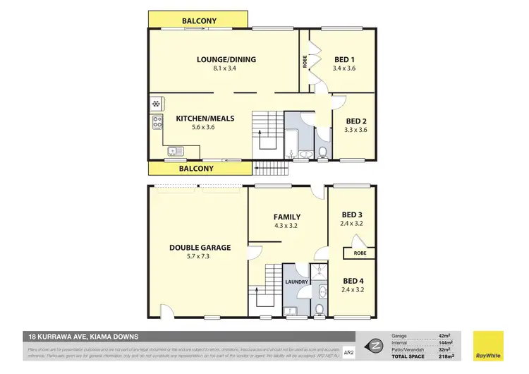 Floorplan of Homely house listing, 18 Kurrawa Avenue, Kiama Downs NSW 2533