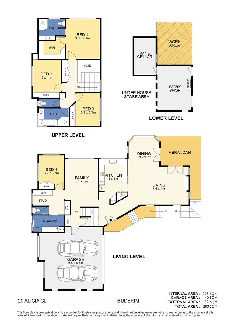 Floorplan of Homely house listing, 20 Alicia Close, Buderim QLD 4556